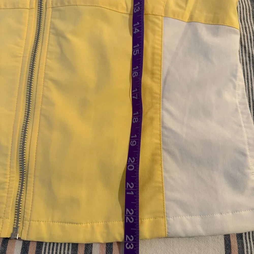 Nike Jacket Pale Yellow/White Women's Size M Like New
